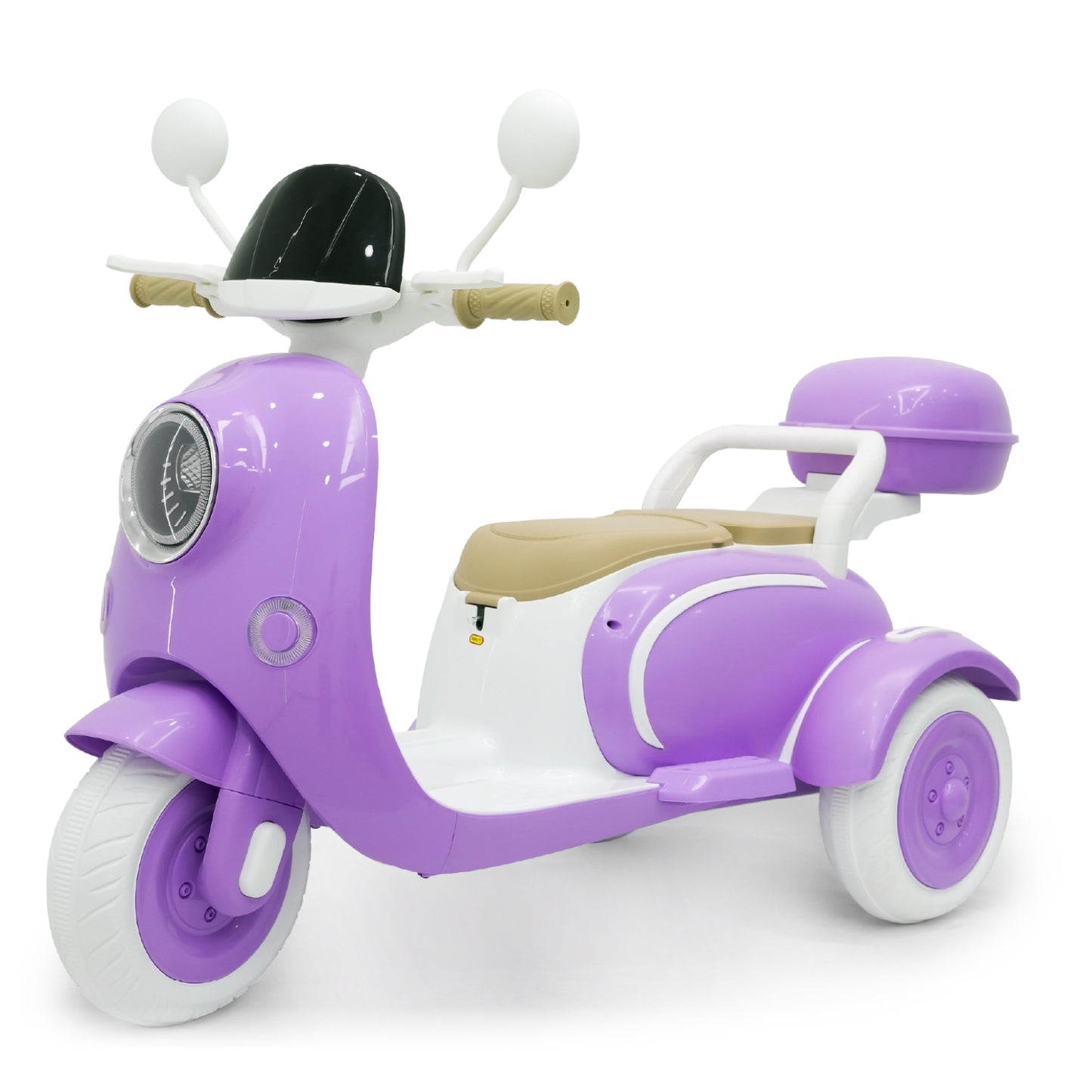 Ride On Motorcycle 3-Wheel Battery Powered Electric Motorbike w/ Remote Control