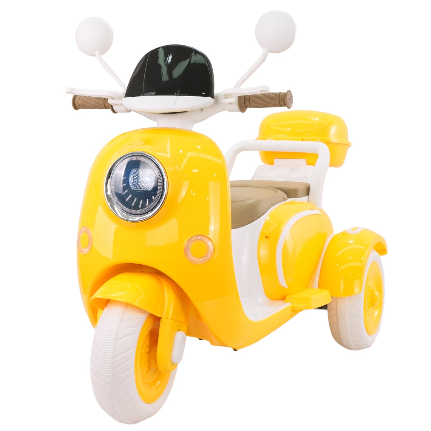 Ride On Motorcycle 3-Wheel Battery Powered Electric Motorbike w/ Remote Control