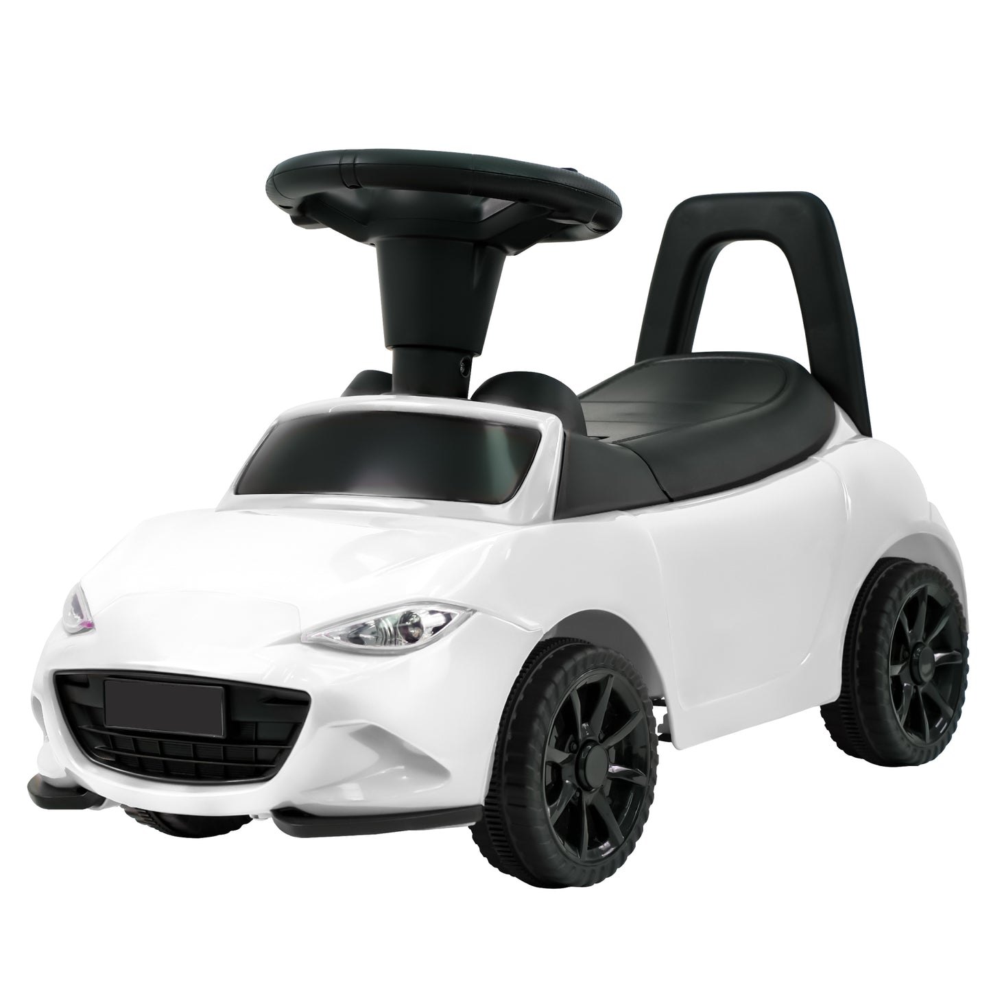Kids Push Car for Toddlers, Licensed Mazda Toddler Car, Ride on Toy with Horn, Music, Lights, Under Seat Storage