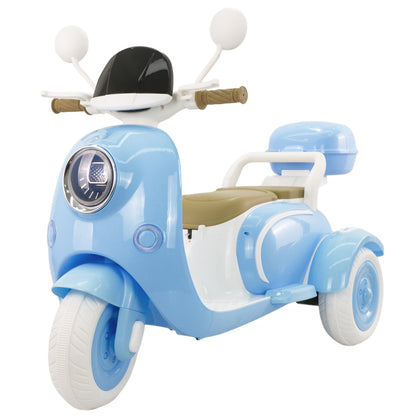 Ride On Motorcycle 3-Wheel Battery Powered Electric Motorbike w/ Remote Control