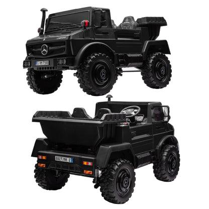 Licensed Mercedes-Benz Unimog, w/Remote Control, Electric Flip Bucket, Disc Brakes, Adult Seats (24V)