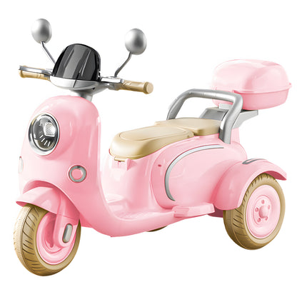 Ride On Motorcycle 3-Wheel Battery Powered Electric Motorbike w/ Remote Control