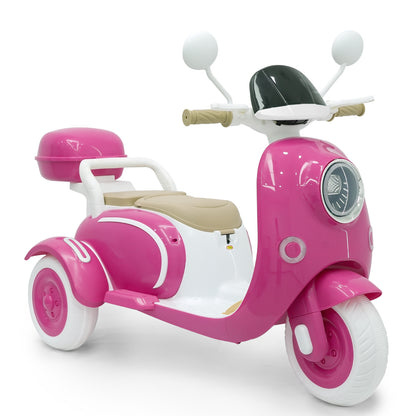 Ride On Motorcycle 3-Wheel Battery Powered Electric Motorbike w/ Remote Control