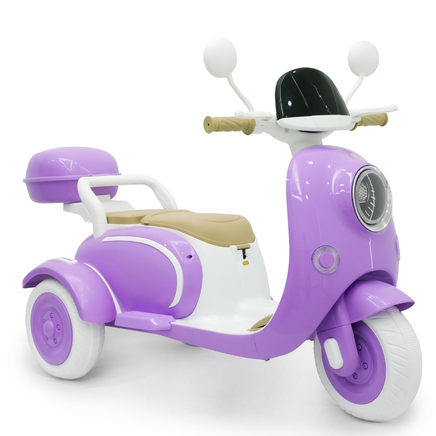Ride On Motorcycle 3-Wheel Battery Powered Electric Motorbike w/ Remote Control