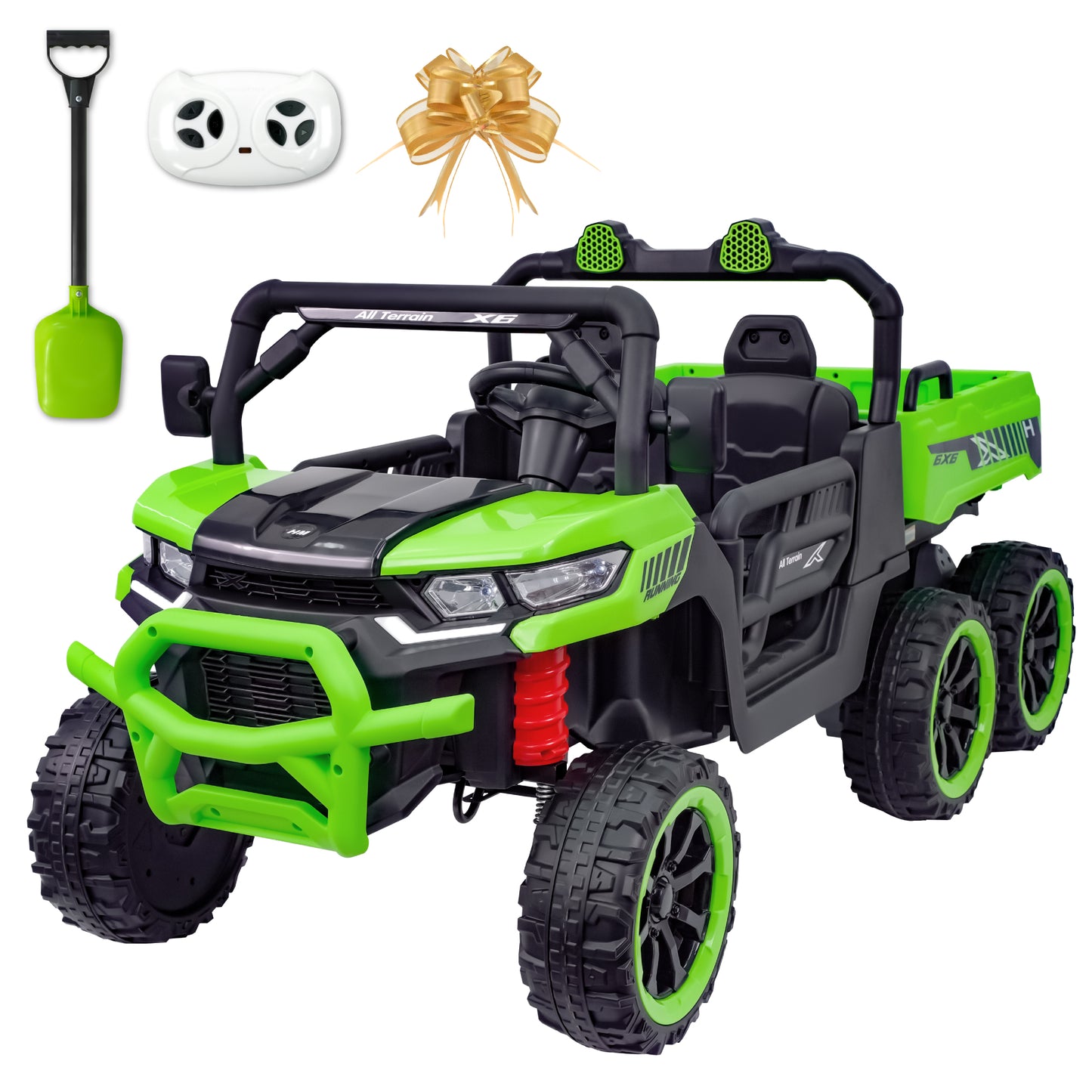 Kids 2 Seater Ride on Car 24V Electric Dump Truck 4WD Off-road UTV /Remote