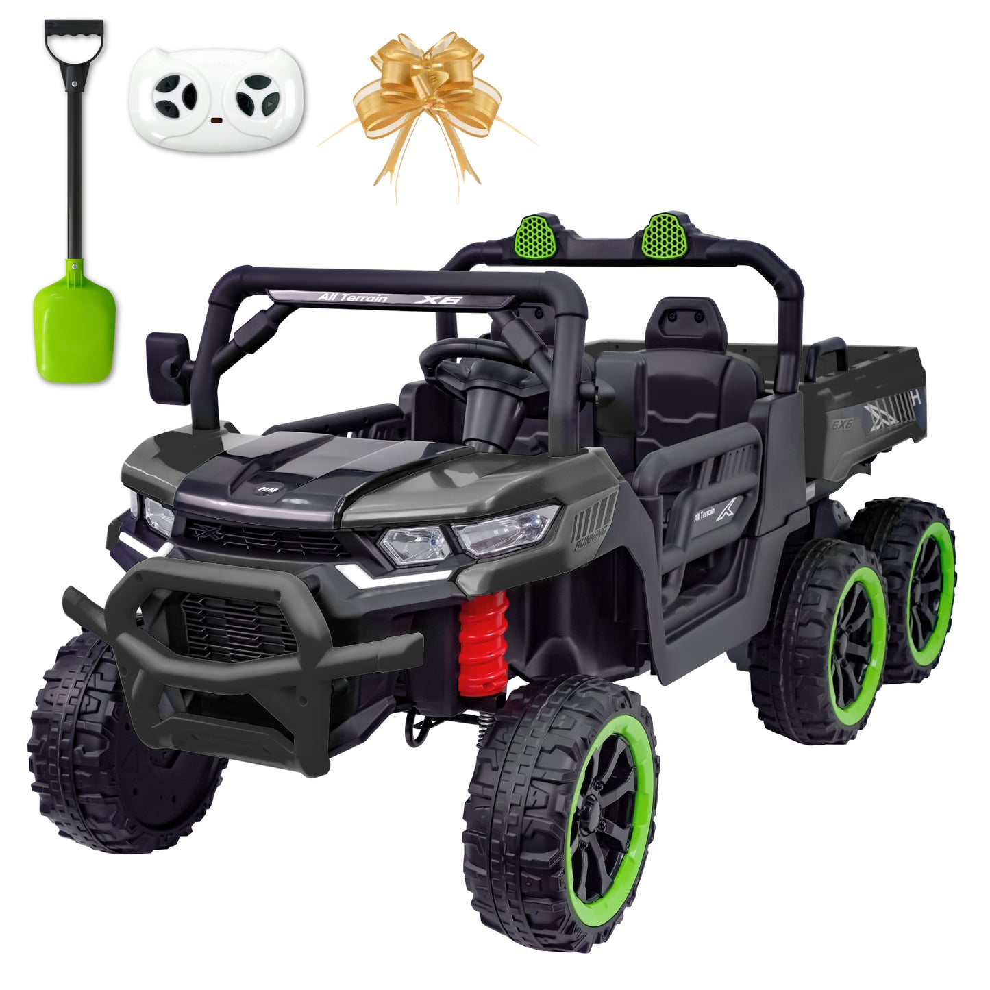 Kids 2 Seater Ride on Car 24V Electric Dump Truck 4WD Off-road UTV /Remote