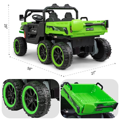 Kids 2 Seater Ride on Car 24V Electric Dump Truck 4WD Off-road UTV /Remote
