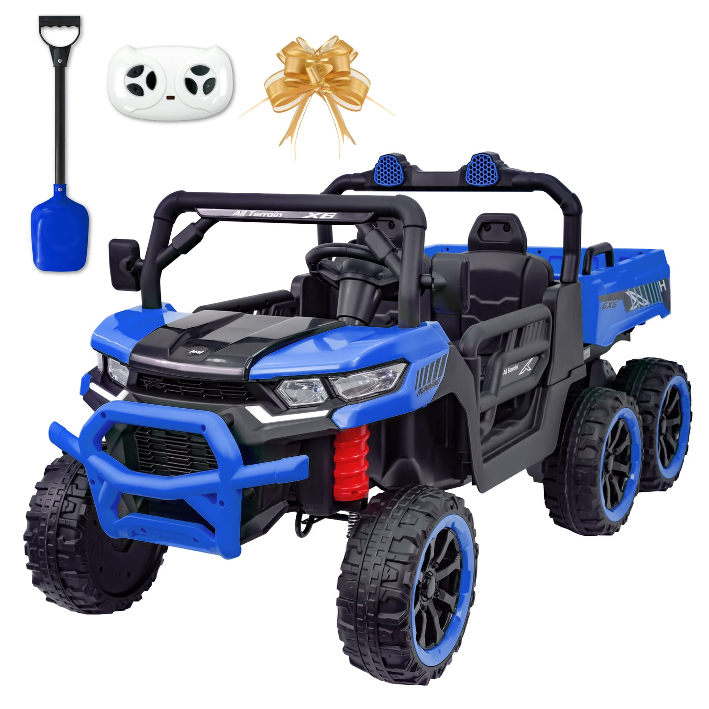 Kids 2 Seater Ride on Car 24V Electric Dump Truck 4WD Off-road UTV /Remote