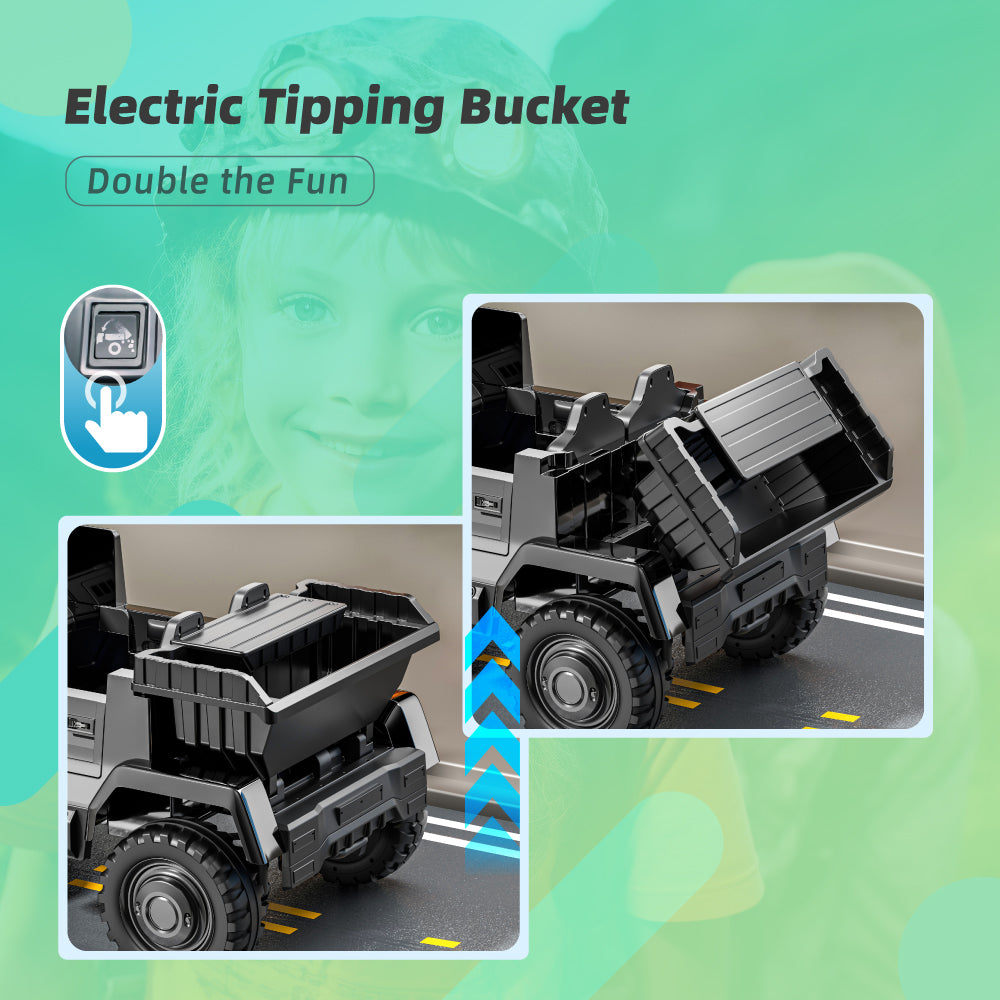 Licensed Mercedes-Benz Unimog, w/Remote Control, Electric Flip Bucket, Disc Brakes, Adult Seats (24V)