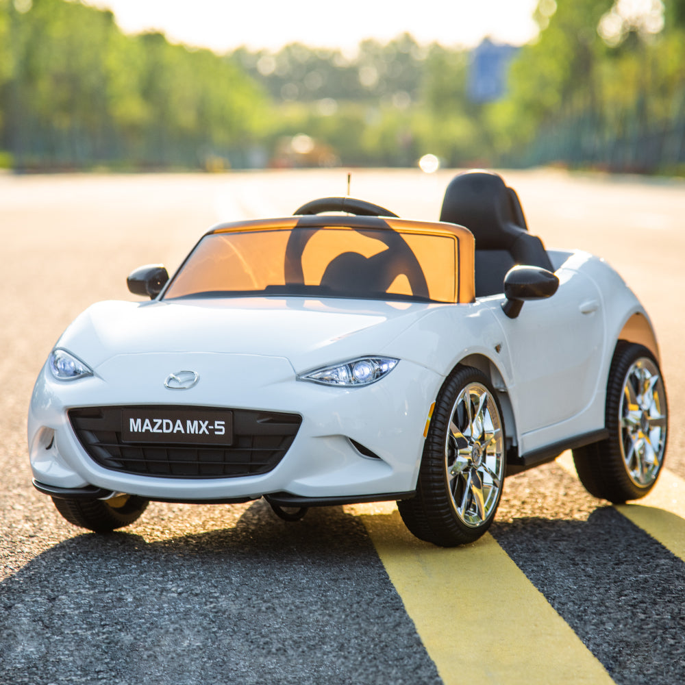 Mazda MX-5 Licenced Ride on Car w/Remote Control & Bluetooth Music (12V)