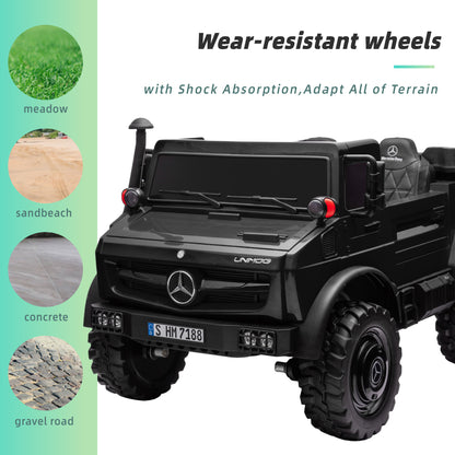 Licensed Mercedes-Benz Unimog, w/Remote Control, Electric Flip Bucket, Disc Brakes, Adult Seats (24V)