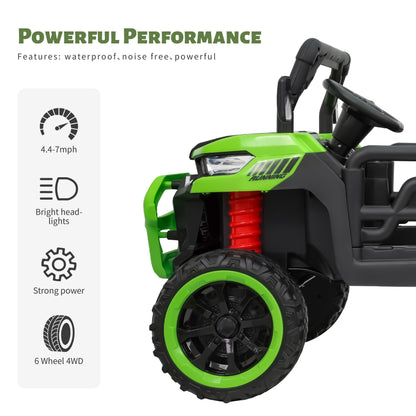 Kids 2 Seater Ride on Car 24V Electric Dump Truck 4WD Off-road UTV /Remote