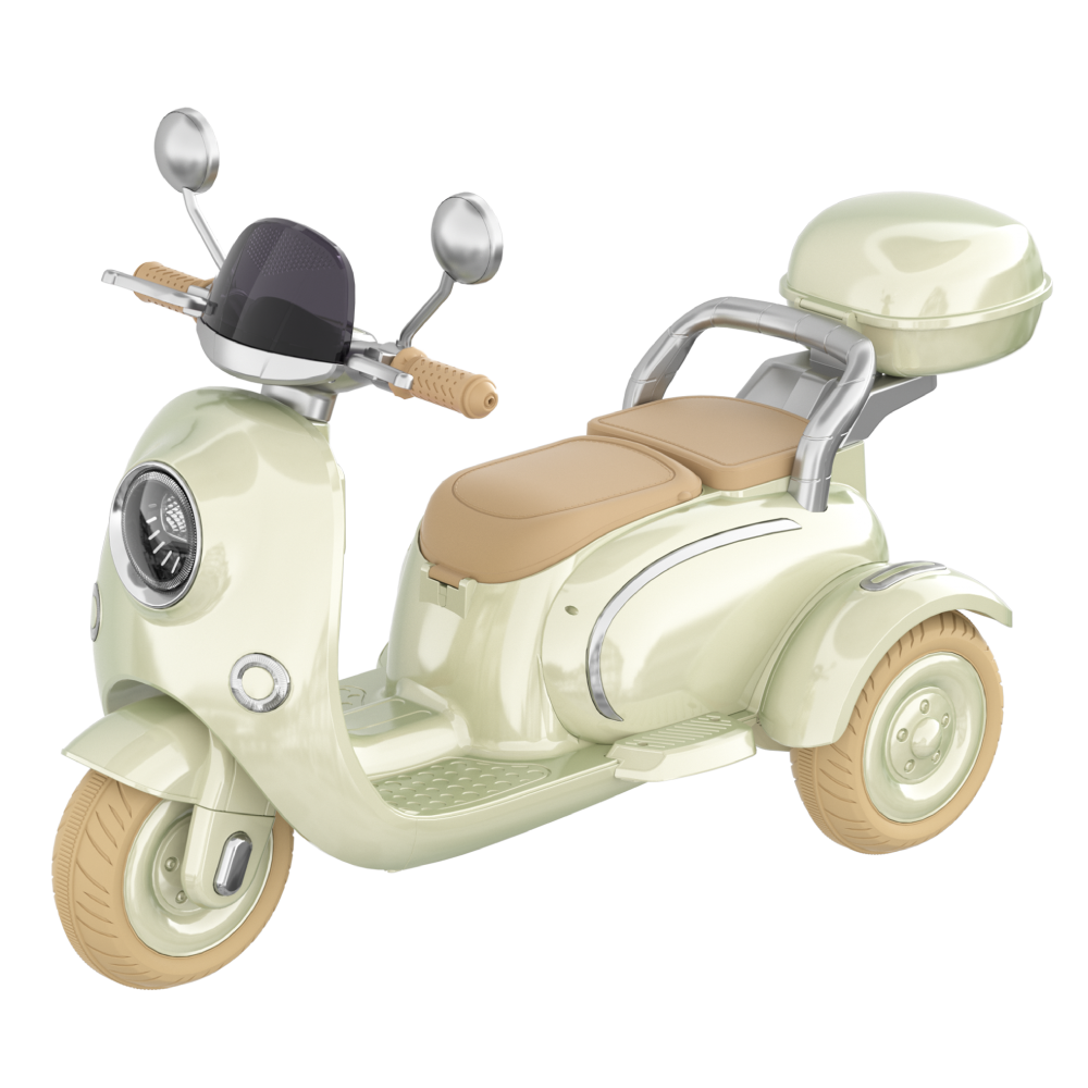Ride On Motorcycle 3-Wheel Battery Powered Electric Motorbike w/ Remote Control