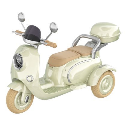 Ride On Motorcycle 3-Wheel Battery Powered Electric Motorbike w/ Remote Control