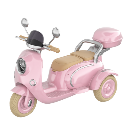 Ride On Motorcycle 3-Wheel Battery Powered Electric Motorbike w/ Remote Control