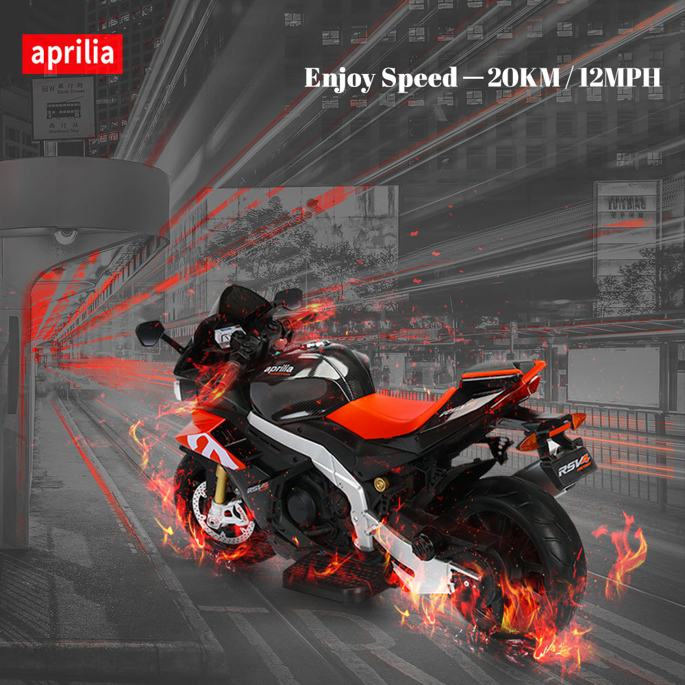 Aprilia Licensed 24V 12MPH Kids Electric Motorcycle (24V)