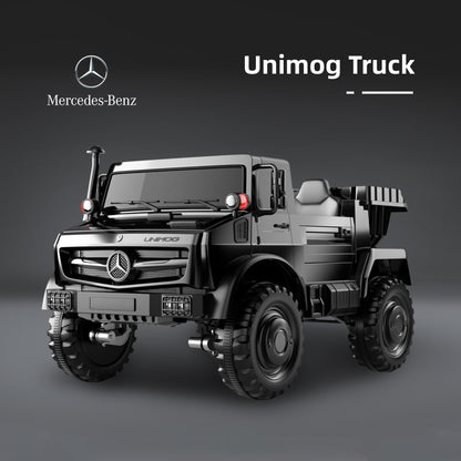 Licensed Mercedes-Benz Unimog, w/Remote Control, Electric Flip Bucket, Disc Brakes, Adult Seats (24V)
