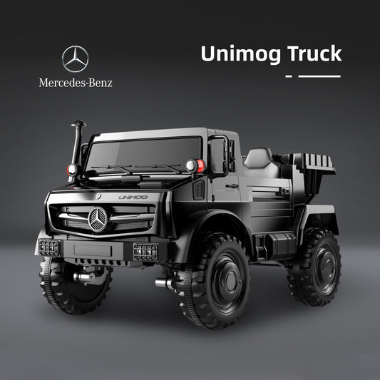 Licensed Mercedes-Benz Unimog, w/Remote Control, Electric Flip Bucket, Disc Brakes, Adult Seats (24V)
