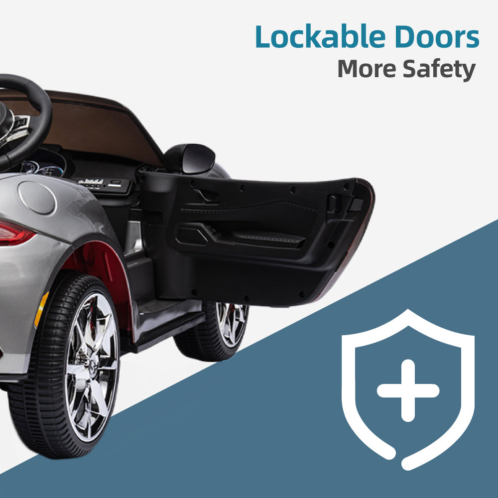 Mazda MX-5 Licenced Ride on Car w/Remote Control & Bluetooth Music (12V)