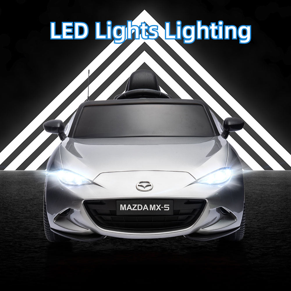Mazda MX-5 Licenced Ride on Car w/Remote Control & Bluetooth Music (12V)