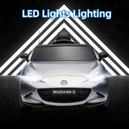 Mazda MX-5 Licenced Ride on Car w/Remote Control & Bluetooth Music (12V)